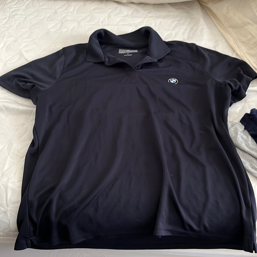 BMW performance Golf Polo w/ stitched rondel